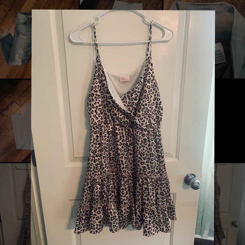 The pink lily leopard print dress. Adorable size M
